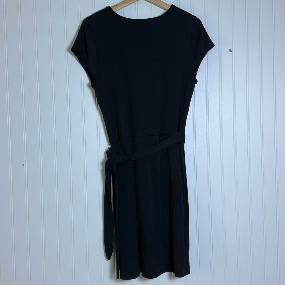 Wilfred New Lune Black Wrap With side ties Mini Dress XL Double-Layer Body - Picture 12 of 16